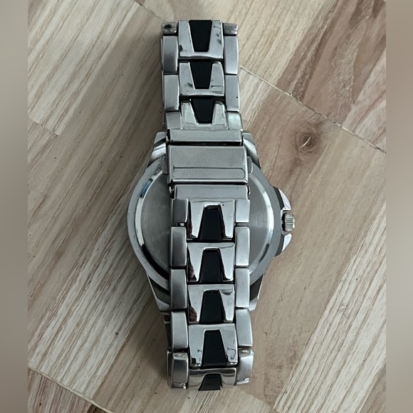 Ciprini Men’s Watch Chronograph Look Black Dial Stainless and Black Bracelet - Picture 9 of 11